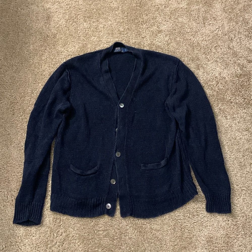Polo Ralph Lauren Men’s Cardigan Sweater-Size Large